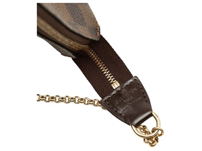Borsa Louis Vuitton Damier Eva Chain Marrone Damier ebene - vista 5