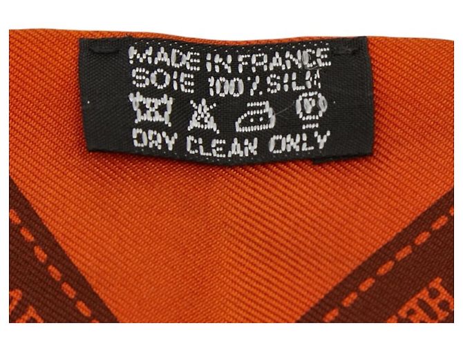 Hermès Twilly BOLDUC Schal aus Seide in Orange - Ansicht 5
