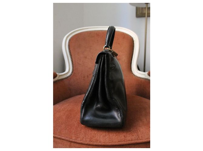 Borsa Hermès Kelly in pelle nera Nero - vista 4