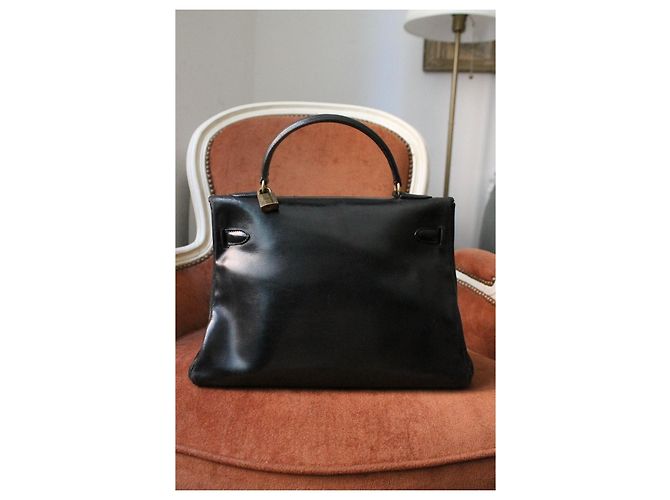 Borsa Hermès Kelly in pelle nera Nero - vista 5