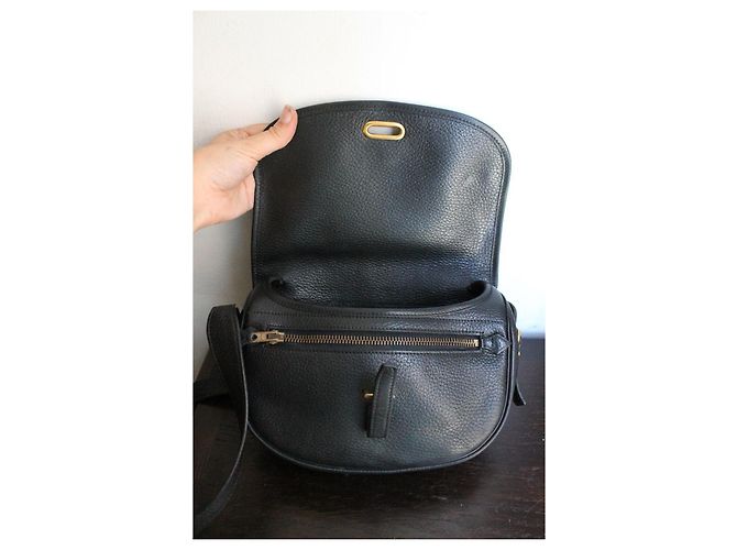 Hermès Balle de Golf Borsa Pelle Nera Nero - vista 7