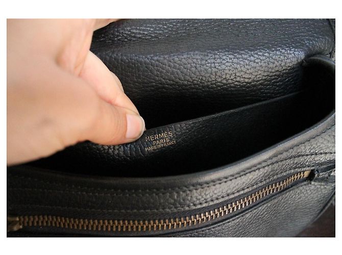 Hermès Balle de Golf Borsa Pelle Nera Nero - vista 8
