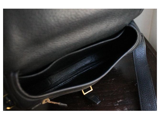 Hermès Balle de Golf Borsa Pelle Nera Nero - vista 9