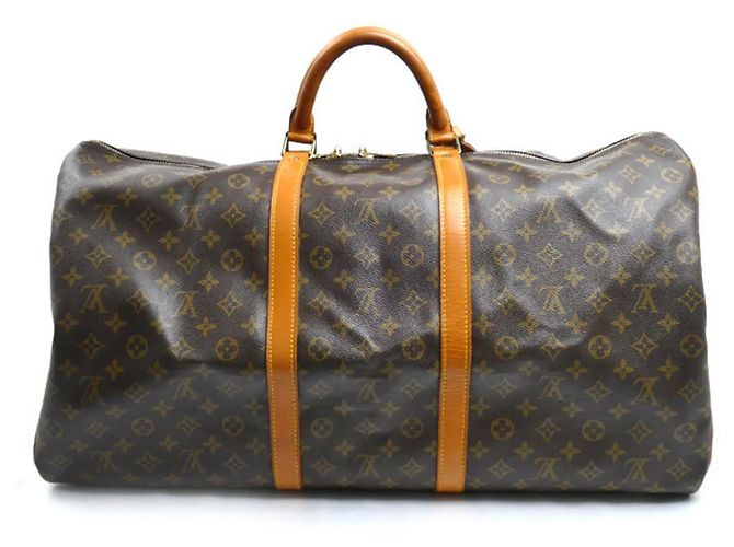 Borsa Boston Louis Vuitton Keepall 60 Marrone - vista 2