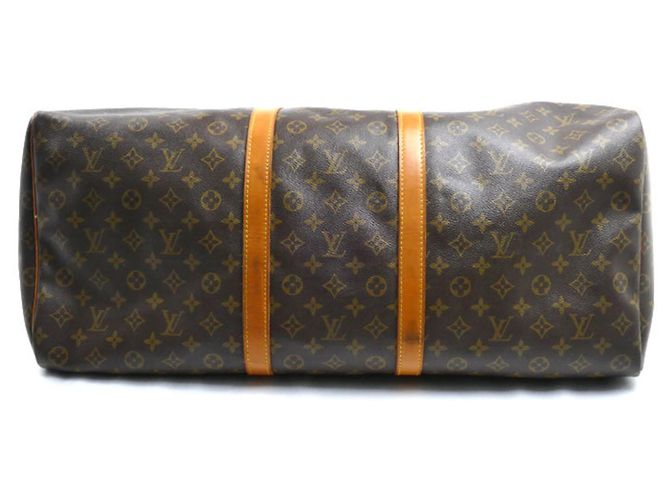 Borsa Boston Louis Vuitton Keepall 60 Marrone - vista 3