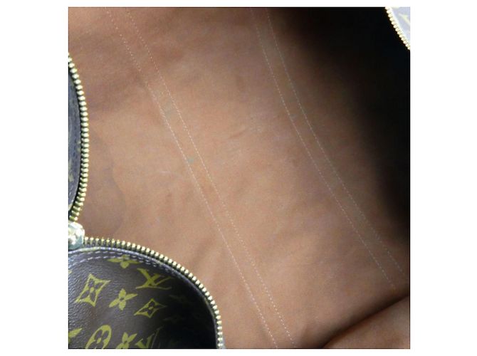 Borsa Boston Louis Vuitton Keepall 60 Marrone - vista 5