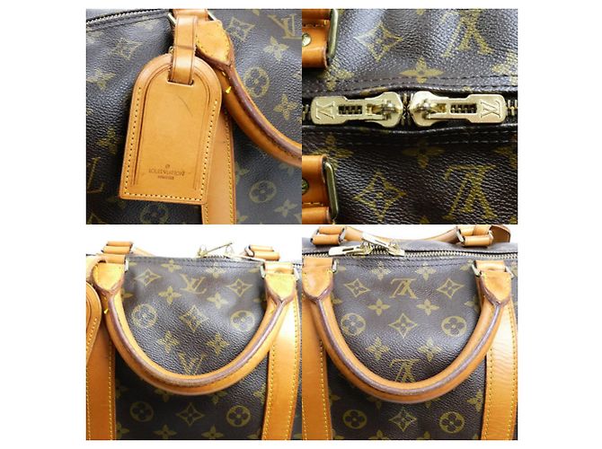 Borsa Boston Louis Vuitton Keepall 60 Marrone - vista 8