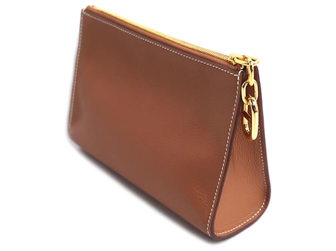Hermès Pochette Hermes Zip Ango PM in Gold D'oro - vista 2