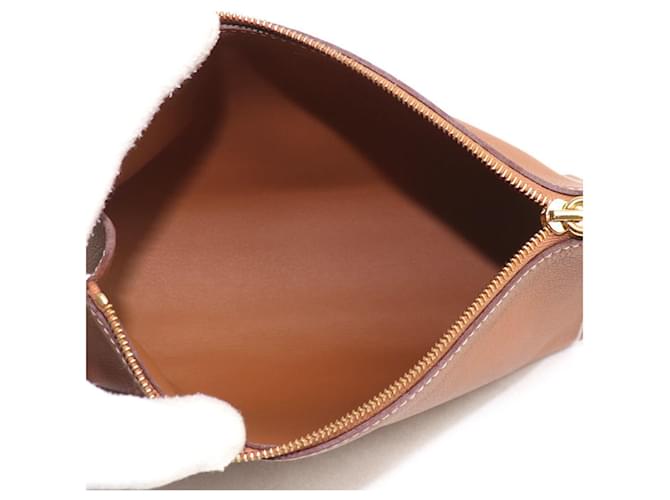 Hermès Pochette Hermes Zip Ango PM in Gold D'oro - vista 4