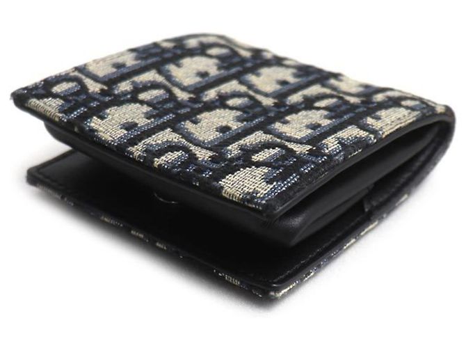 Christian Dior Dior Monedero Oblique Beige Azul marino - vista 2
