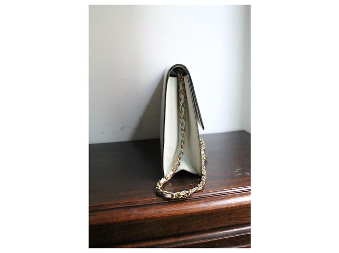 Chanel Handtasche Timeless vintage Modell aus cremeweißem Leder - Ansicht 6
