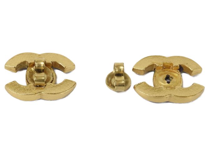 Timeless Orecchini a clip Chanel 03P Camellia Coco Mark Nero Bianco D'oro - vista 7