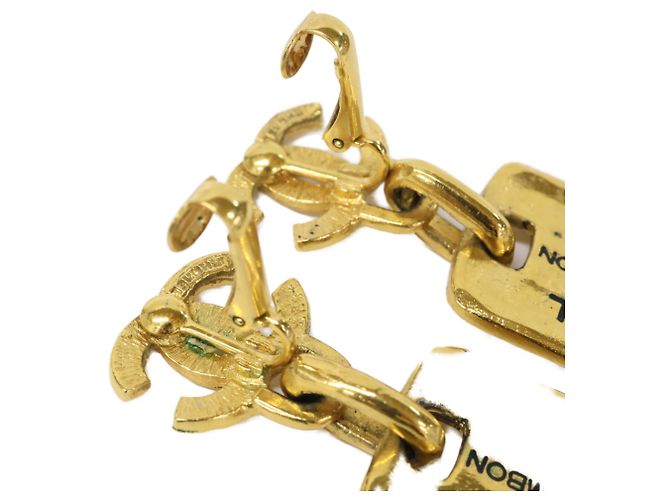 Chanel Coco Mark Cambon Plate Ohrringe Golden - Ansicht 5