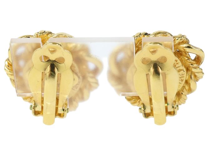 Orecchini a clip tondi in oro giallo e perle Chanel 1984 D'oro - vista 3