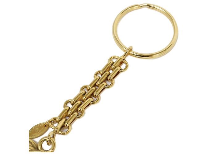 Portachiavi Chanel Coco Mark Matelassé in Oro Giallo D'oro - vista 4
