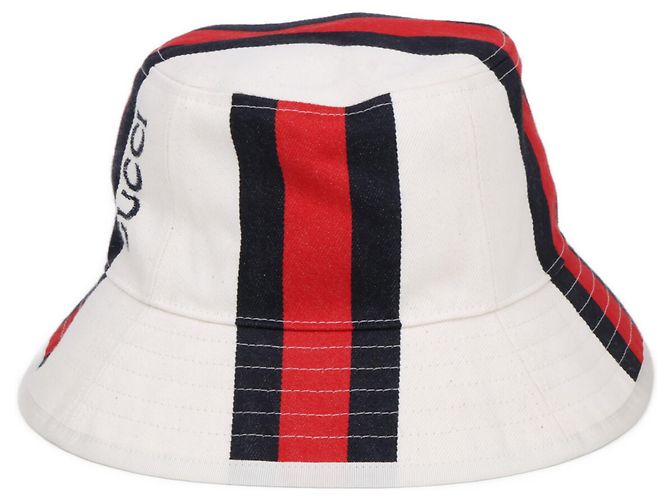 Cappello bucket bianco Gucci - vista 2