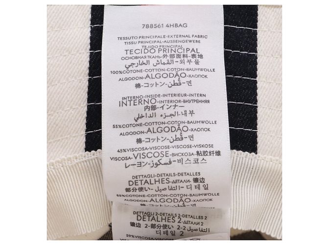 Cappello bucket bianco Gucci - vista 8