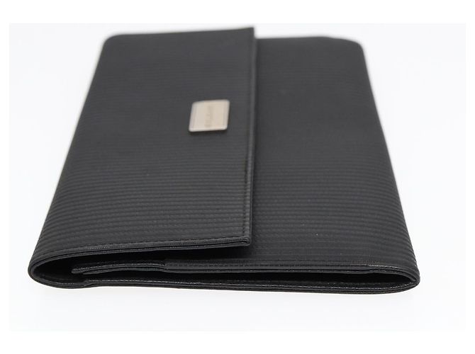 Bulgari Clutch Bvlgari in pelle PVC Nero - vista 3