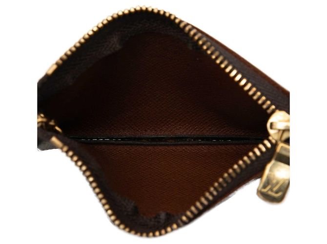 Louis Vuitton Monogram Pochette Clé Geldbörse/Münzbeutel Braun - Ansicht 4