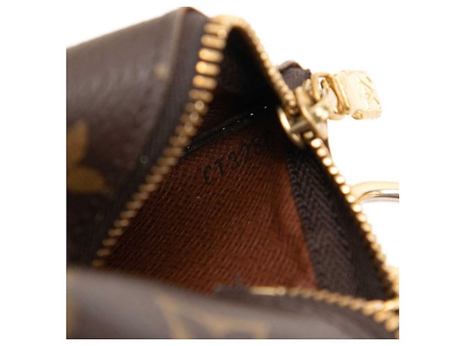 Louis Vuitton Monogram Pochette Clé Geldbörse/Münzbeutel Braun - Ansicht 6