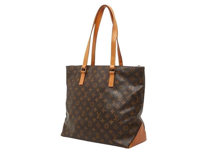 Borsa Tote Cabas Mezzo Monogram Louis Vuitton Marrone - vista 2