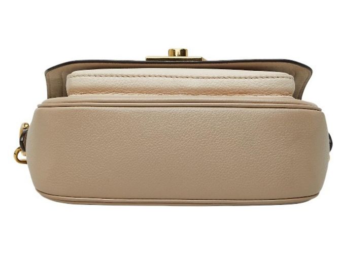 Graceful Borsa Louis Vuitton Lockme Tender Chain Beige Grigio - vista 3