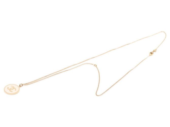 Collana rotonda con logo Coco Chanel Rosa D'oro - vista 3
