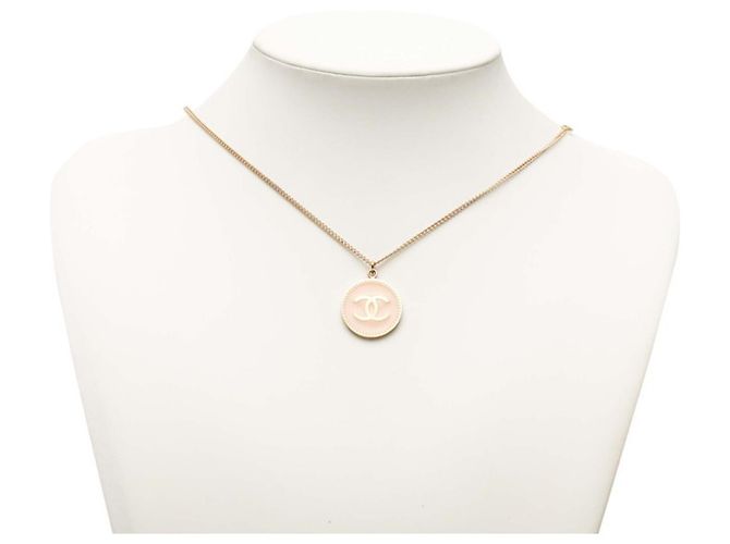 Collana rotonda con logo Coco Chanel Rosa D'oro - vista 6