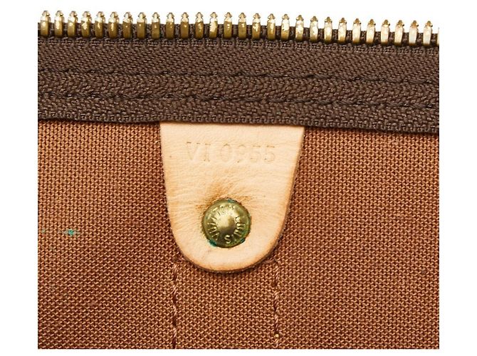 Louis Vuitton Monogram Keepall Bandoulière 60 Borsa Boston Marrone - vista 11