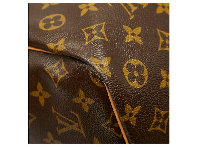 Louis Vuitton Monogram Keepall Bandoulière 60 Borsa Boston Marrone - vista 7