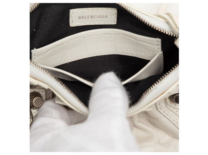 Borsa Balenciaga Le Cagole Mini XS in pelle bianca Bianco - vista 6