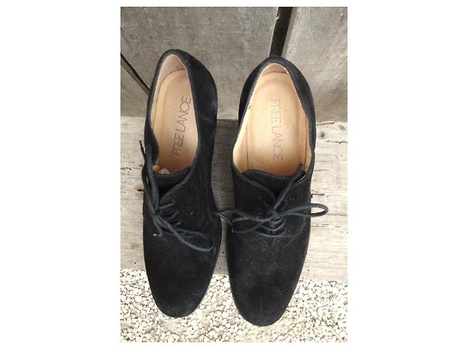 Free Lance Wildleder Derbies Schwarz - Ansicht 7