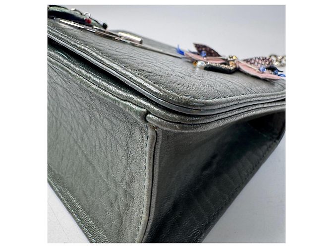 Borsa a tracolla Christian Dior Diorama Club Emblem Chain Verde scuro - vista 14