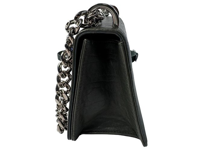 Borsa a tracolla Christian Dior Diorama Club Emblem Chain Verde scuro - vista 5
