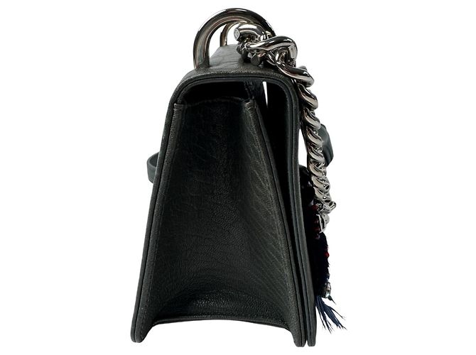 Borsa a tracolla Christian Dior Diorama Club Emblem Chain Verde scuro - vista 6