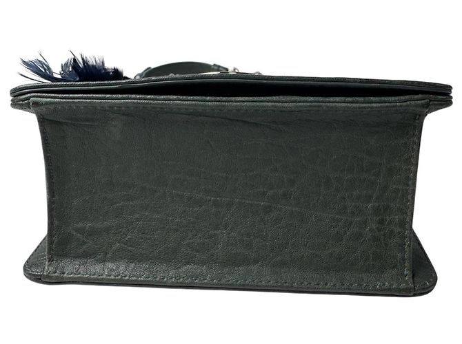 Borsa a tracolla Christian Dior Diorama Club Emblem Chain Verde scuro - vista 7