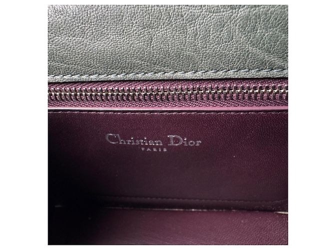 Borsa a tracolla Christian Dior Diorama Club Emblem Chain Verde scuro - vista 9