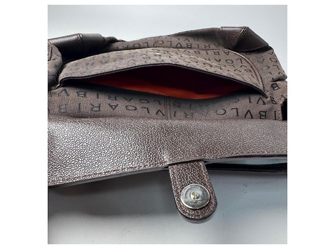 Bulgari Borsa a una spalla Bvlgari BVLGARI Logomania Marrone - vista 16