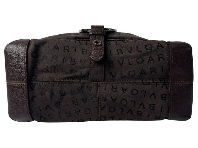 Bulgari Borsa a una spalla Bvlgari BVLGARI Logomania Marrone - vista 5
