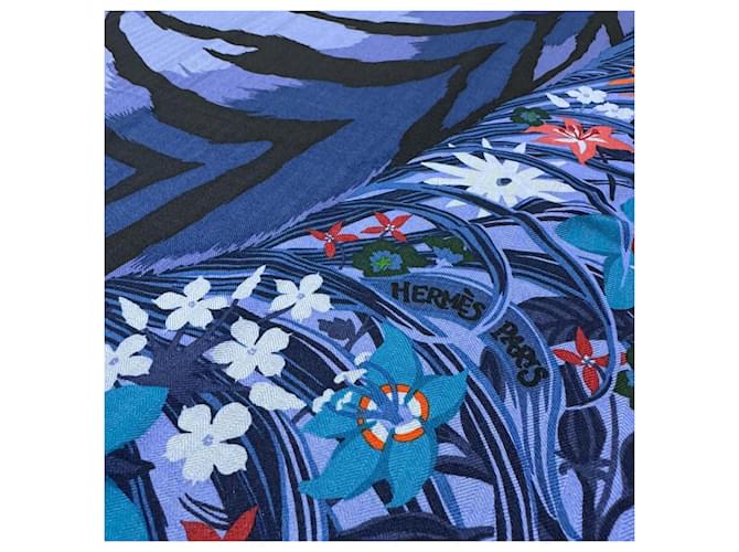 Stola Hermès Carre Geant 140 Tiger Multicolore - vista 4