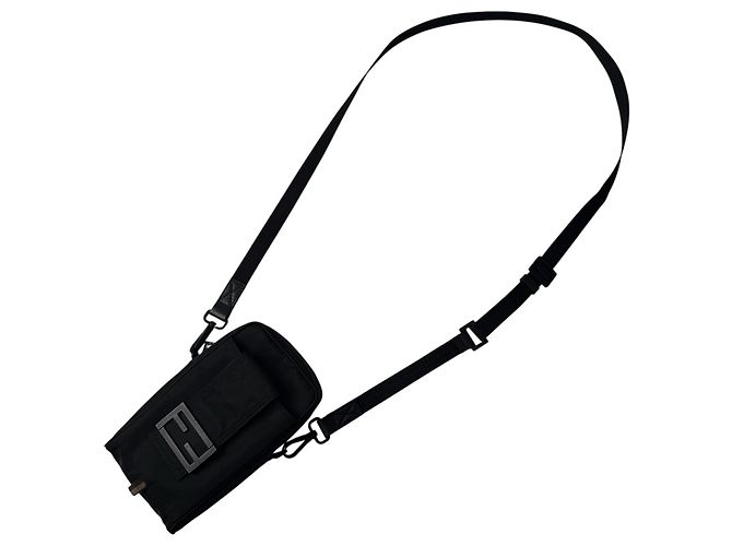 Pochette per telefono Baguette Fendi Nero - vista 2