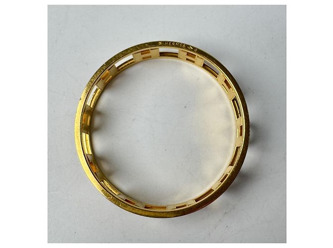 Hermès Hermes HERMES Pulsera Rond H Reversible Azul Dorado - vista 5