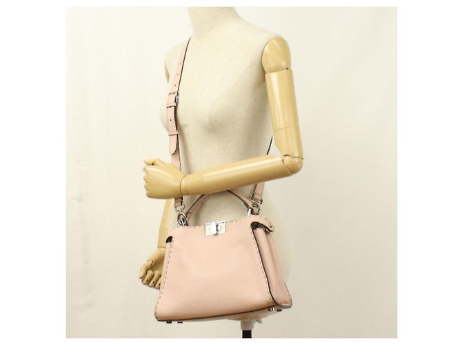 Borsa Fendi 2WAY Peekaboo Rosa - vista 7