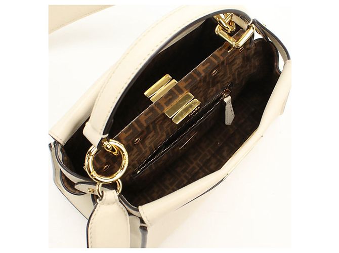 Borsa Fendi Peekaboo Mini Crudo - vista 3