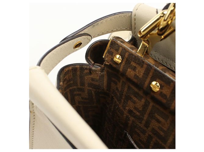 Borsa Fendi Peekaboo Mini Crudo - vista 4