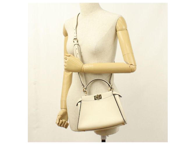 Borsa Fendi Peekaboo Mini Crudo - vista 8