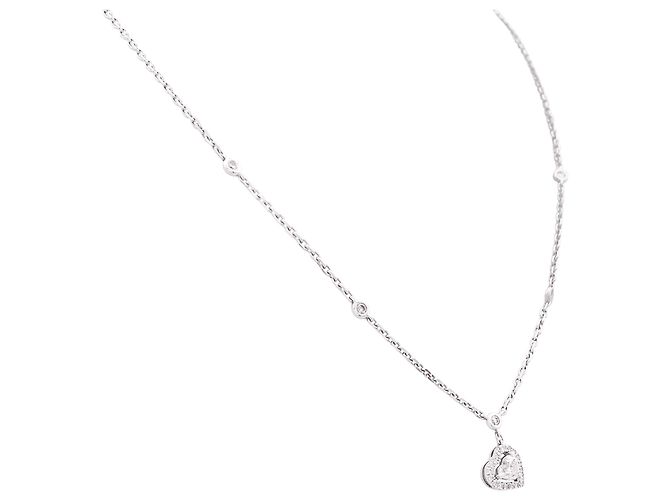 Collana Messika, « Joy Taille Cœur » in oro bianco e diamanti. - vista 2