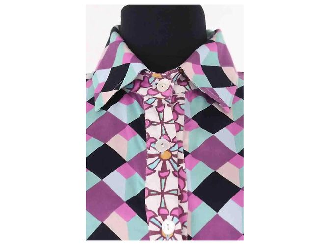 Autre Marque Vestido de algodón violeta AML Paris Púrpura - vista 2