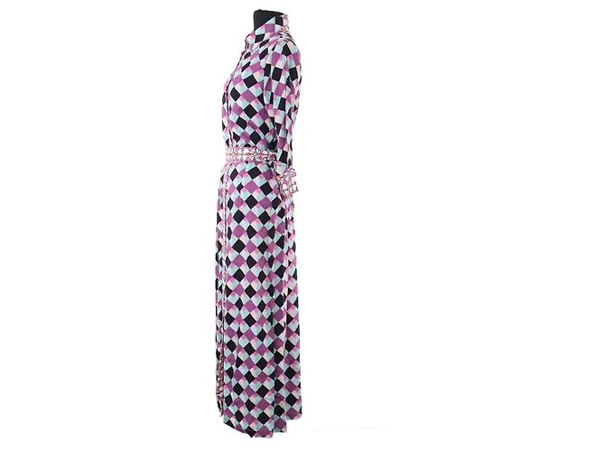 Autre Marque Vestido de algodón violeta AML Paris Púrpura - vista 3