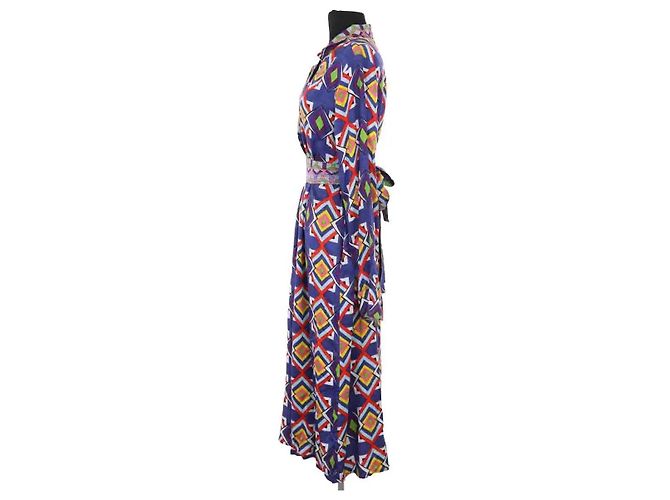 Autre Marque Vestido de algodón azul AML Paris - vista 3